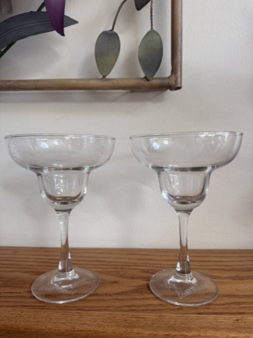 Vintage Grand Marnier Branded Margarita Glasses